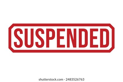 Suspended rubber stamp on white background. Suspended Stamp.