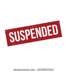 Suspended Stamp, Suspended Grunge Square Sign