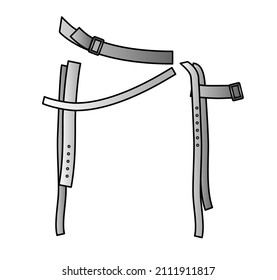 SUSPENDERS 1 ILLUSTRATOR VECTOR ADOBE