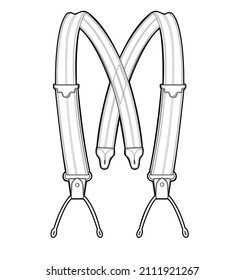 SUSPENDERS 1 ILLUSTRATOR VECTOR ADOBE