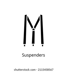 suspenders icon in vector. Logotype