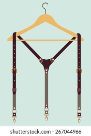 Suspenders on a hanger