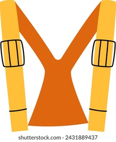 Suspenders For Trousers Vector Illustration