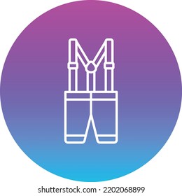 Suspenders vector icon. Can be used for printing, mobile and web applications.