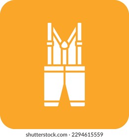 Suspenders vector icon. Can be used for printing, mobile and web applications.