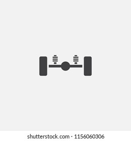 suspension base icon. Simple sign illustration. suspension symbol design from Car service series. Can be used for web, print and mobile