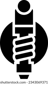 Icono de glifo de suspensión - Icono único, vector