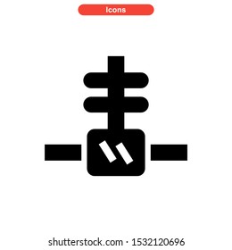 Suspension icon isolated sign symbol vector illustration - high quality black style vector icons
