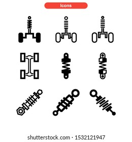 Suspension icon isolated sign symbol vector illustration - Collection of high quality black style vector icons
