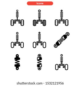 Suspension icon isolated sign symbol vector illustration - Collection of high quality black style vector icons
