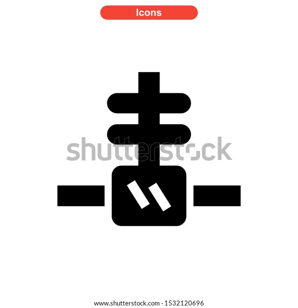 Suspension icon isolated sign symbol\
vector illustration - high quality black style vector\
icons\
