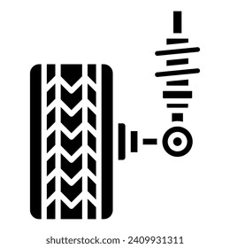 Suspension icon line vector illustration