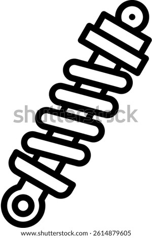 Suspension Icon Line Vector Illustration