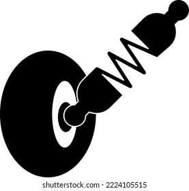 suspension icon vector symbol template on white background..eps