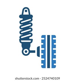 Suspension Parts icon line vector illustration