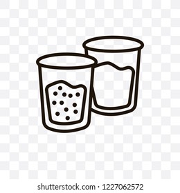 Suspension vector linear icon isolated on transparent background, Suspension transparency concept can be used for web and mobile