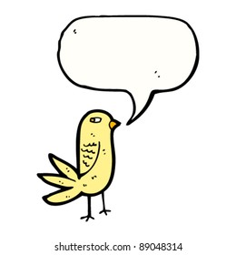 suspicious bird cartoon