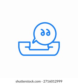 Vector de signo de ícono de llamada sospechosa