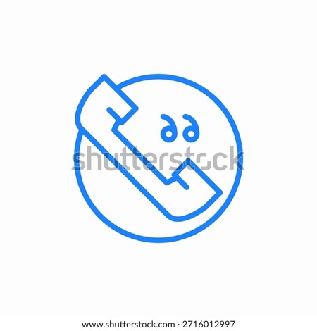 suspicious caller icon sign vector