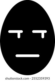 suspicious glyph icon illustration vector