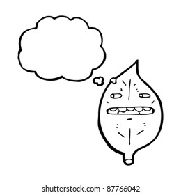 suspicious leaf cartoon