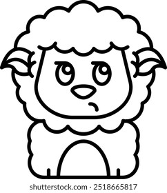 Design de ícone de vetor de linha suspeita