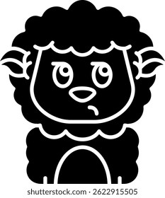 Diseño de icono de Vector de línea sospechosa