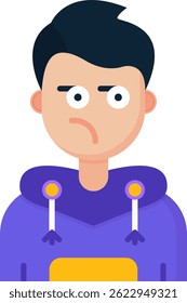 Diseño de icono de Vector de línea sospechosa