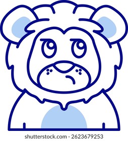 Diseño de icono de Vector de línea sospechosa