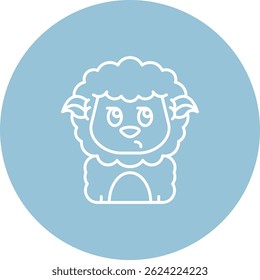 Design de ícone de vetor de linha suspeita