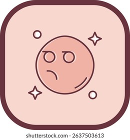 Suspicious Line vector Icon Design