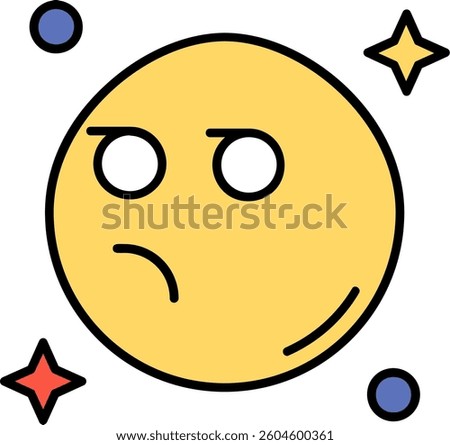Suspicious Line vector Icon Design