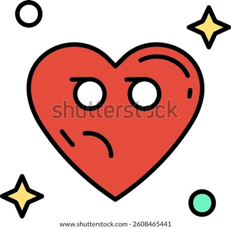 Suspicious Line vector Icon Design