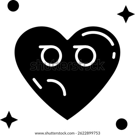 Suspicious Line vector Icon Design