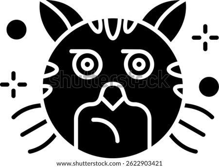 Suspicious Line vector Icon Design