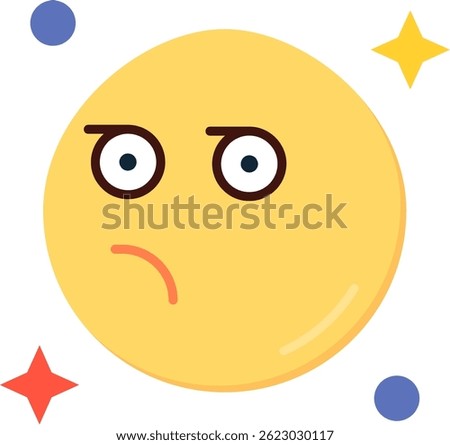 Suspicious Line vector Icon Design