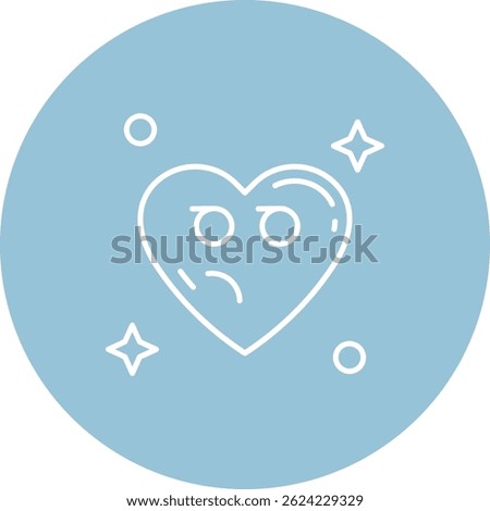 Suspicious Line vector Icon Design