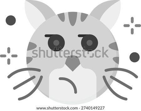 Suspicious Line vector Icon Design