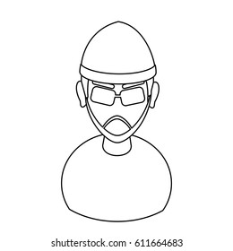 suspicious looking man icon image 