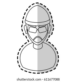 suspicious looking man icon image 