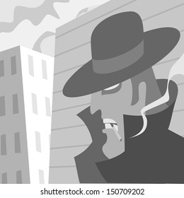 Suspicious man