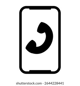Suspicious Phone Call Black Icon