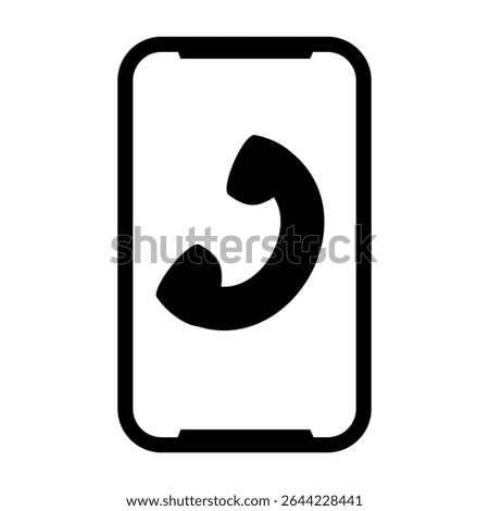 Suspicious Phone Call Black Icon