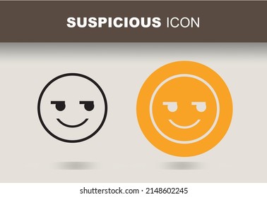 Suspicious Sign or Icon Vector Design