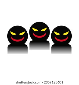 Suspicious trio group icon. Vector.
