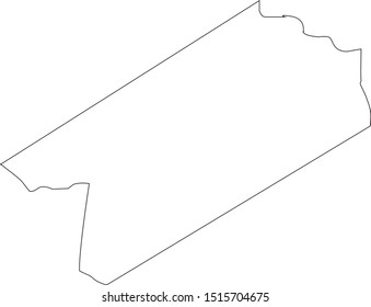 Sussex County Map In State Of Virginia