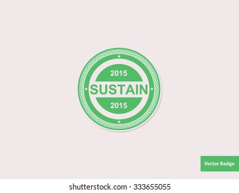 Sustain Green Eco Badge