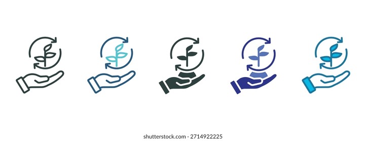 Sustain Icon Set Multiple Style Of