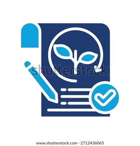 Sustainability Assessment Icon Mixed Vector Illustration