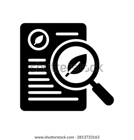 Sustainability Audit icon representing ESG verification, compliance reviews, and environmental assessments.